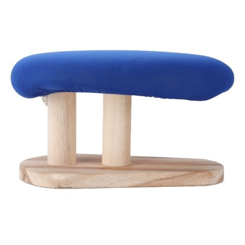 Tabletop Mini Ironing Board, Portable Small Wood Ironing Board with Cotton Cover, 11.02 x 5.91 in, Blue, for Home Sewing Travel(Spuare Ironing Stool) - style: Spuare ironing stool