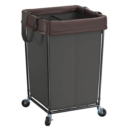 Rolling Laundry Basket with Wheels, 160L Rolling Laundry Hamper with Wheels - color: Black, size: 160L