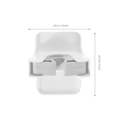 Amosfun 4Pcs Broom Holder Wall Mount Mop Grippers No Drilling Anti-Slip Mop Handle Hanger Self Adhesive Dustpan and Broom Organizer Rack