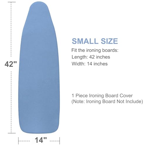 VividPaw 14x42 Inch Over-The-Door Ironing Board Cover, User-Friendly Design - color: Blue, size: 14" x 42" (over-the-door)