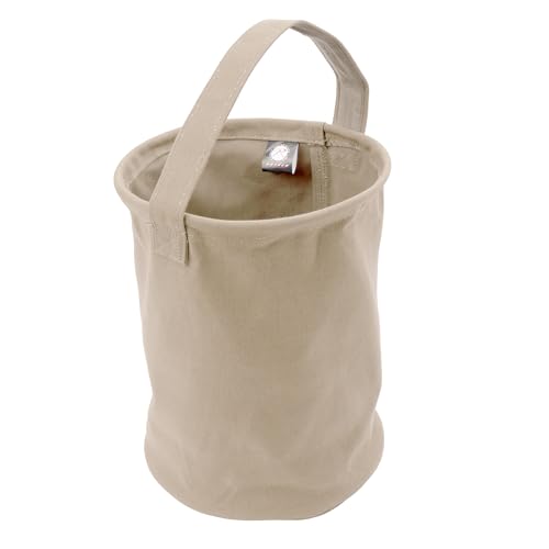 Rothco Canvas Water Bucket - Durable and Portable Container for Carrying Water, Tools, and Supplies. - color: Natural, size: Large
