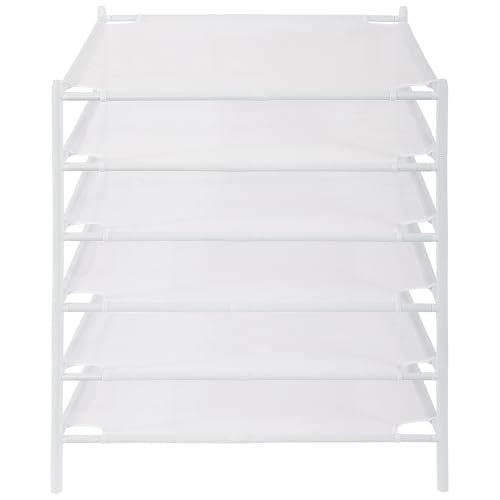 STO STO Sweater Drying Rack, 6-Pack Stackable Mesh Clothes Drying Rack, Laundry Drying Rack for Sweaters, Socks, Toys, White - style: 6 Pack