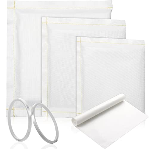 Zonon 3 Sizes Pressing Pillow for Heat Press with 1 Transfer Paper and 2 Roll of Tape Pillow Bundle for Ironing T-Shirts and Screen Print(White) - color: White