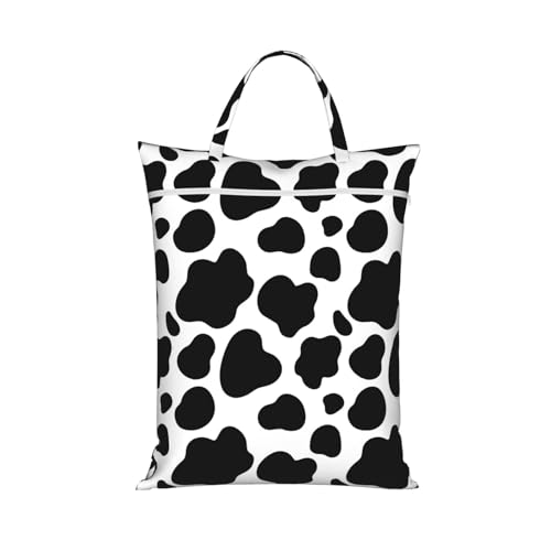 Cows Print Travel Laundry Bag Washable Dirty Clothes Bag for Gym - color: Cows Print