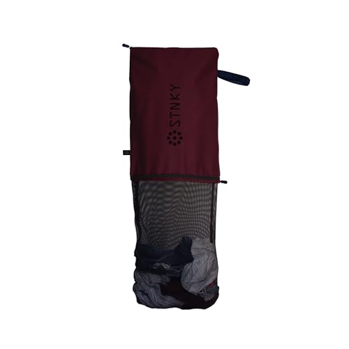 STNKY Bag Pro - Laundry Bag - Wash Bag for Health Workers, Sports, Fitness & Travel (Standard, Burgundy) - color: Burgundy, size: Standard