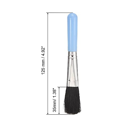 PATIKIL Succulent Cleaning Brush 4Pack 125mm Black Gardening Tools Plant Brush for Garden Blue Handle - color: Blue