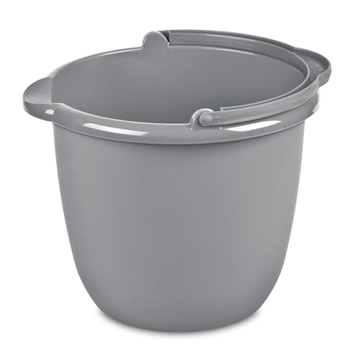Roughneck Heavy-Duty Utility Bucket 10-Quart Bisque Comfortable/Durable