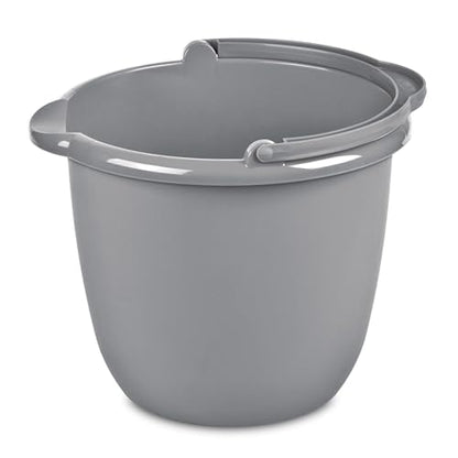 Roughneck Heavy-Duty Utility Bucket 10-Quart Bisque Comfortable/Durable