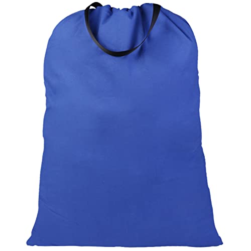 LOLOMLO Extra Large Canvas Laundry Bags with Handles & Drawstring Closure, Heavy Duty Tears Resistant Clothes Storage Travel Bags, Machine Washable Multi Use Laundry Bag liner for Laundry Hamper - - color: Royal Blue