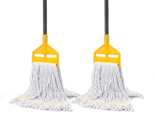 KeFanta 2 Pack Commercial Mop Heavy Duty Industrial Mops,60" Long Handle - size: Large