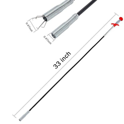 Drain Snake Hair Drain Clog Remover 33 Inch Flexible Grabber Claw Pick Up Reacher Tool - Gutter Cleaning Tools for Home Sink, Bathroom Tub,Drain, Toilet, Tight Spaces - style: 33 IN
