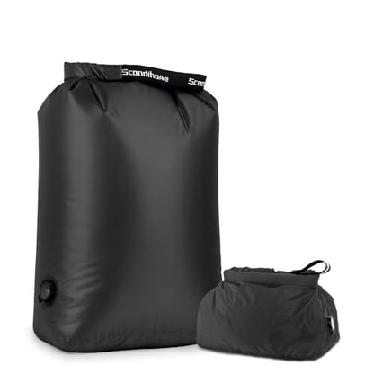 Travel Laundry Bag, Pump-Free Vacuum Compression Dirty Clothes Bag, Extra Large Reusable Waterproof & Washable Laundry Bag, Ideal for Suitcases, Road Trip Essentials, Black, 1 Pack (XL) - color: Black, size: 24"L x 34"W x 7.5"H