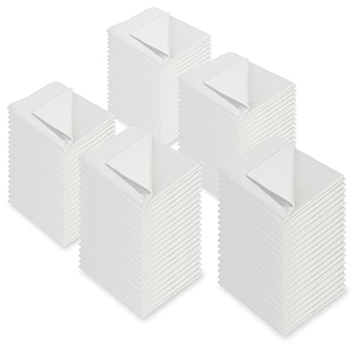 AAwipes Eyeglasses Cleaning Cloth Glasses Cloths 5.5"x5.5" 100pcs White - color: White
