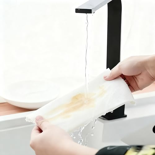 1 roll (Use 1000-2000 Times), Lazy Rags, Disposable Kitchen Paper Towels, Washable Wet and Dry Towels, Rags, Non-Stick Oil Rags, degreasing Towels, Household Cleaning Rags, Cleaning Supplies