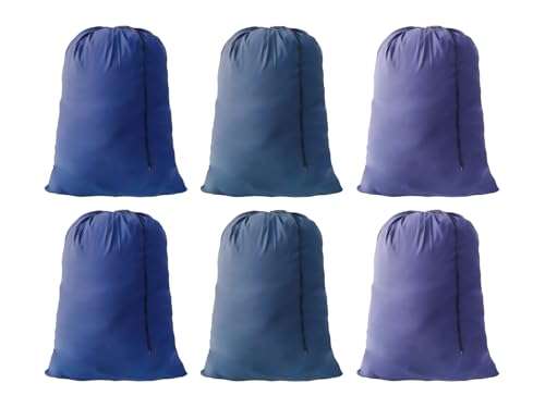 Extra Large Laundry Bag, Blue, 6 Pack, 30"x40" - color: Blue