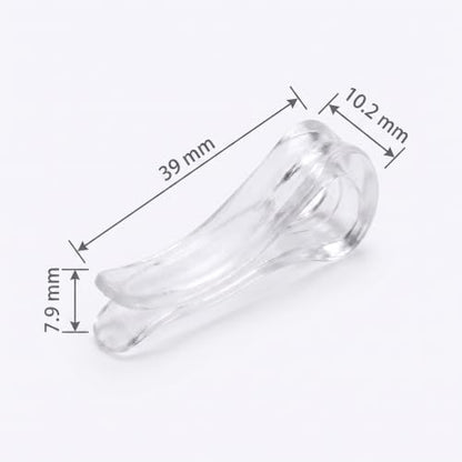 100Pcs U Shaped Plastic Alligator Clips Shirts Folding Clips Garment Clips Clothespins for Ties Socks Pants Clothes Pins Laundry Storage and Organization（Transparent）