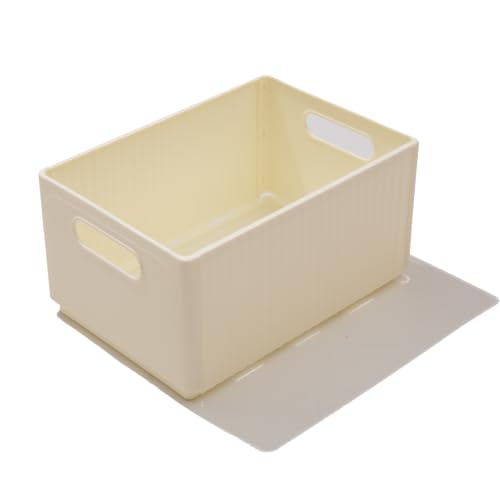 Small Narrow Storage Bins 10.2"(L)×7.1"(W)×5.3"(H) Foldable Plastic Baskets - size: M[10.2"(L)×7.1"(W)×5.3"(H)]1pcs
