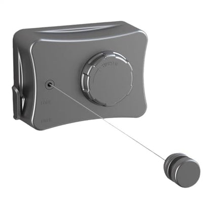 Retractable Clothesline for Indoor & Outdoor Use, Grey - color: Gray