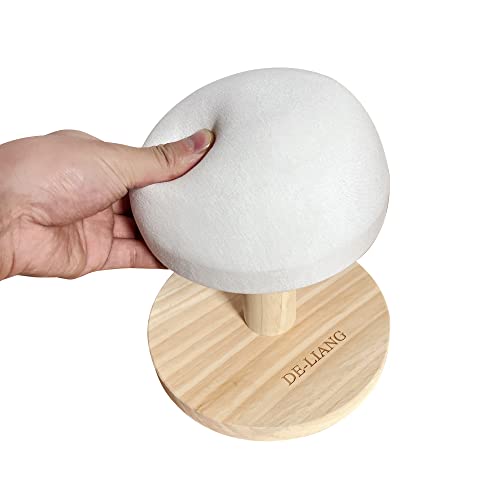 Tailors Ironing Board with Pine Wood Base, Cotton Cover Tailors Point Press Clapper - Protects Garments, Multi Pressing Board for Anywhere You Want - Seams, Collars, Cuffs, Points, Hems - color: White