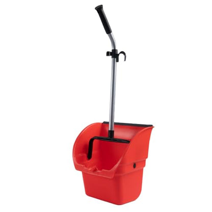 Matthew Bulk Jumbo Debris Dustpan,Upright Dust Pan with Long Handle for Courtyard Garage Mall Lobby Market Floor Home Kitchen Room Office Pet Hair Rubbish - 32.7''x14.2''x14'' 5PCS - size: Set of 5