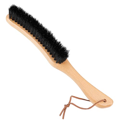 UOIQNG Hog Bristle Garment Brush Clothes Brush Long Wooden Handle Brush Hat Brush Lint Brush Hair Dust Cleaning Brush Antistatic Sweater Lint Comb
