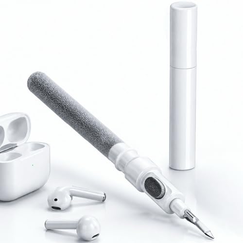 3 Pack Multi-Function Cleaning Kit with Soft Brush, Portable Cleaning Tools for Earbuds, Charging Cases, Keyboards, Phones & Small Electronics