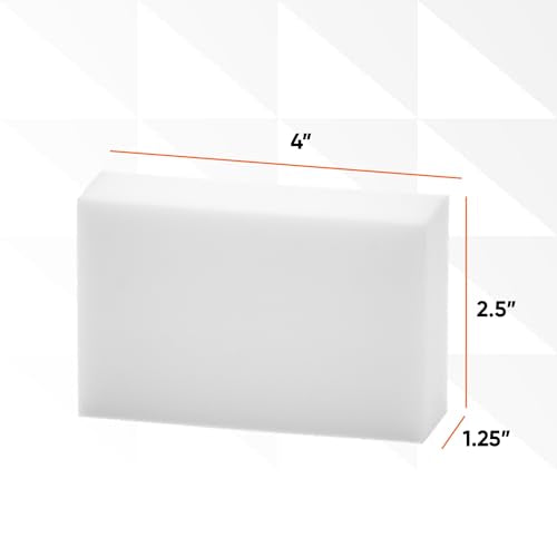 Superior Miracle Eraser Sponge Cleaning Sponge for Floor, Wall, Melamine Sponge Furniture Removes Scuffmarks, Dirt, and Tough Stains, Pack of 8, by Superio