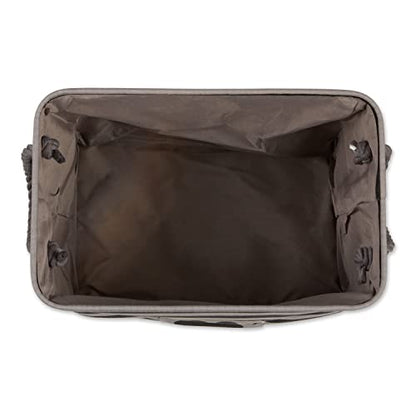 Bone Dry Pet Storage Collection Striped Paw Patch Bin, Black, Large Rectangle - color: Black, size: Large Rectangle