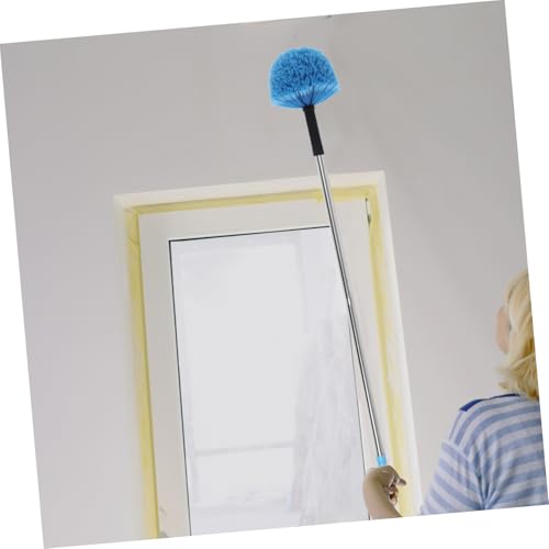 Cobweb Duster Brush Head Replacement High Ceiling Duster Brush Cobweb Web Head Outdoor Clean Broom Spiderweb Pole Ceiling Long Washable High Car