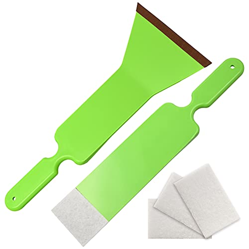 NEWISHTOOL Window Tint Tools Bulldozer Squeegee Kit, Long Handle Tint Tools - color: Green
