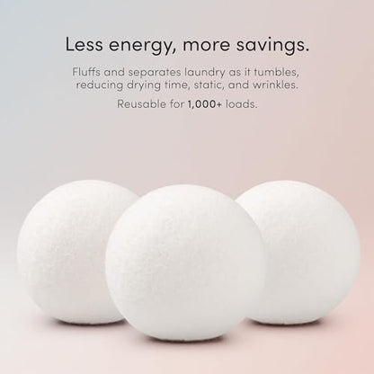 Dirty Labs | 100% New Zealand Wool Dryer Balls | 3 Pack - color: New Packaging