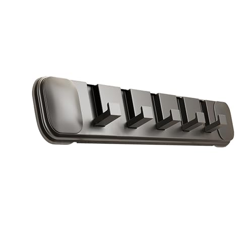 Suction Cup Hooks 5-Hook Foldable Hanger - Removal Hooks for Bathroom Kitchen Bedroom Door, Heavy Duty Towel Rack Organizer (Gray) - style: BXP-6247-7-1
