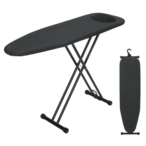 Ironing Board Full Size 54x14, RAINHOL Height Adjustable Iron Board - color: Black, size: 54"L x 14"W