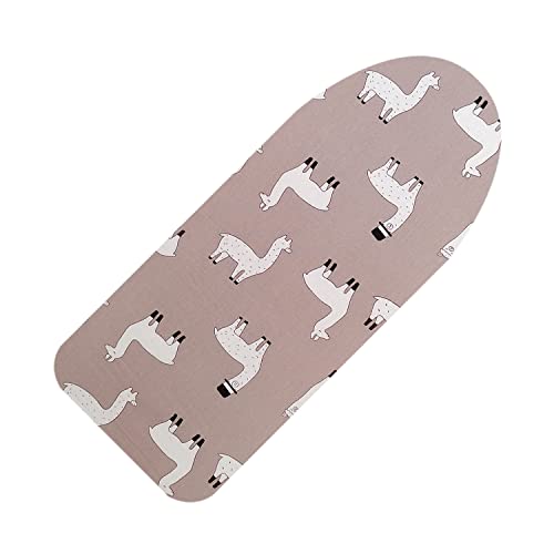 12.5" x 30" Small Tabletop Ironing Board Cover and Pad,3 Pairs of Hook and Loop Fastener Straps,Elastic Edges,Cotton Mini Iron Board Cover with Scorch Resistant Thick Padding - size: 12.5" x 30"