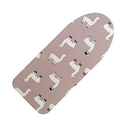 12.5" x 30" Small Tabletop Ironing Board Cover and Pad,3 Pairs of Hook and Loop Fastener Straps,Elastic Edges,Cotton Mini Iron Board Cover with Scorch Resistant Thick Padding - size: 12.5" x 30"