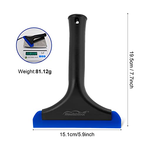 NEWISHTOOL Window Tint Tool Small Squeegee Bathroom Shower Squeegee, 2-Pack - color: Black-blue, size: 2PCS