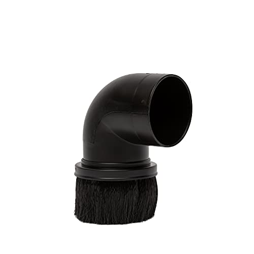 Shop-Vac 9067900 2.5 Inch Diameter Right Angle Brush, Ideal for Dusting Blinds And Irregular Surfaces, Works with 2.5 Inch Hose, Black, (1-Pack) - size: 2-1/2-Inch, style: Right Angle Round Brush