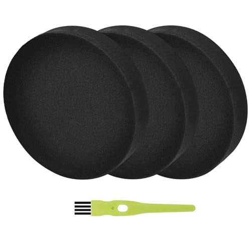 3 Pack Filter for Bissell Powerforce Helix Turbo Rewind Bagless Cleanview 1797 2191 2190 1700 2258 3534 2492 3675 Upright Vacuum, Premotor Foam Filters Replacement Part #1608225 - size: Part #1608225