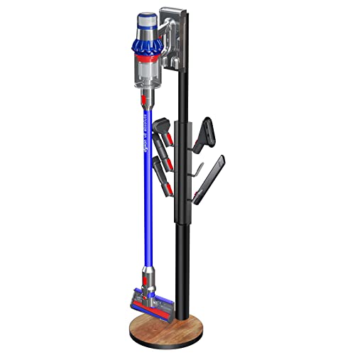 XIGOO Docking Station Holder Freestanding Vacuum Stand Rack with 6 Hooks - color: Black, style: Black with 6 Hooks