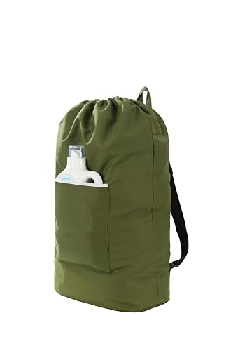 Canvas Laundry Bag, Laundry Backpack, Army Green, XX-Large - color: ARMY GREEN, size: XX-Large
