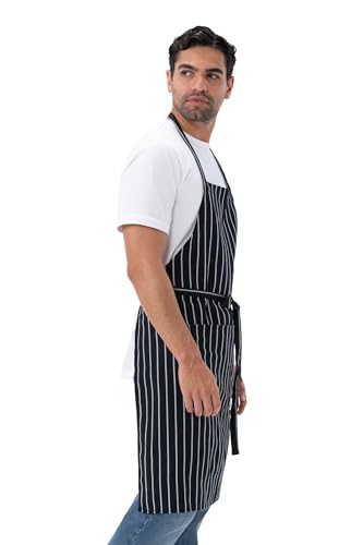 Chef Works Unisex Chef Apron - color: Chalk Stripe, 2 Pack