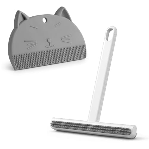2Pack Set Pet Hair Removal Tool, Reusable Carpet Scraper Hair Remover