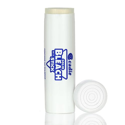 Solid Bleach in a Stick - Concentrated and Natural Stain Remover Solution for White Clothing - Pocket Bleaching Tube for Dirty Spots | Household and Travel Cleaner Essentials | By Cadie 1 Pack - size: 1 Count (Pack of 1)
