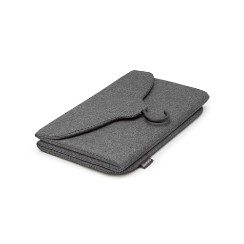 Brabantia - Foldable Steam Board - for High Pressure Clothes Steaming - Solid Heat Resistant Surface - Versatile Hanging Hook - Easier Steaming with Handheld Steamers - 36 x 16 inches - Pepper Black - color: Pepper Black, style: Foldable Steam Board