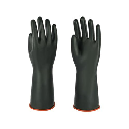 North Tower Heavy-Duty Latex Chemical Resistant Gloves,Long Rubber Gloves ﻿ - size: 14”