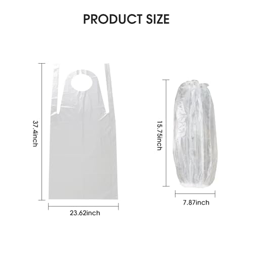 Disposable Aprons with Sleeves 100 Aprons 200 Arm Covers