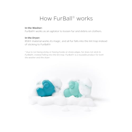 Pet Parents® FurBall® Pet Hair Remover for Laundry (Teal V2)