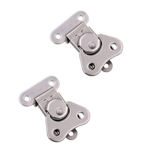 Butterfly Latch - 304 Stainless Steel Spring Loaded Small Butterfly Twist Latch, Buckle Latch,for Suitcases,Wooden Box(2Pcs) - size: 2