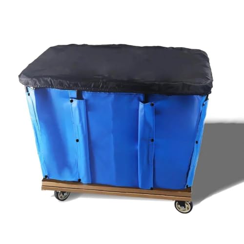 Rolling Storage Bin Vinyl Nylon 12 Bushel Detachable Knock Down Truck,Industrial Dirty Clothes Hamper for Home & Hotel - size: 12 Bushel