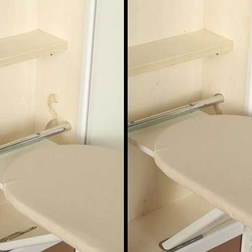 Household Essentials Stowaway in-Wall Ironing Board Finish: White - color: White
